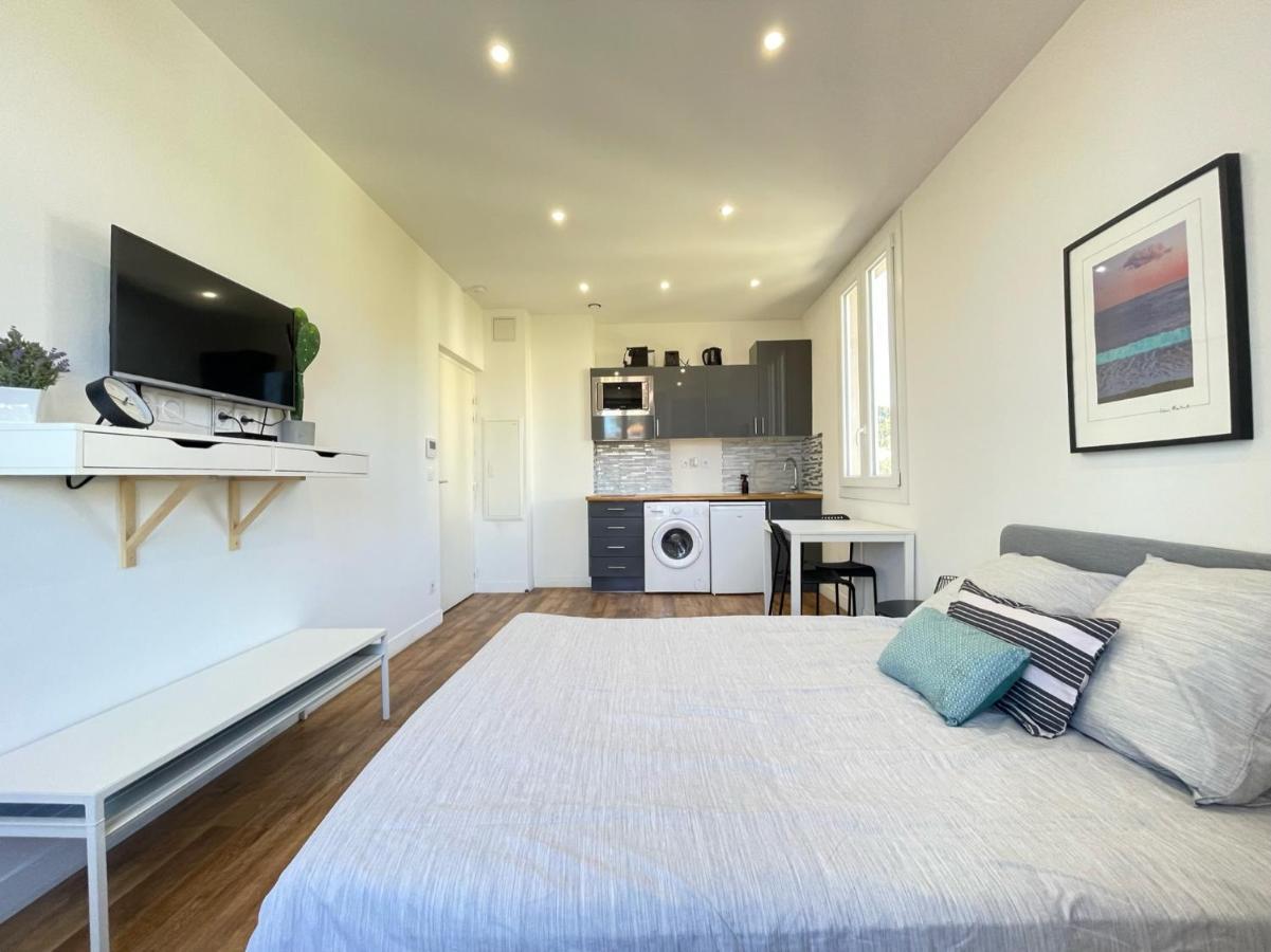 Nice Renting - Cambrai02 - Studio Beach Sea View - Ac - Promenade Des Anglais Bagian luar foto
